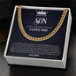 To My Dear Son | Cuban Link Chain
