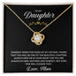 To My Daughter | Love Knot Necklace
