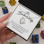 To My Badass Wife | Forever Love Necklace
