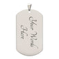 To My Son Dog Tag Chain