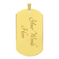 To My Son Dog Tag Chain