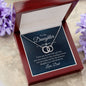 To My Daughter Perfect Pair Necklace.