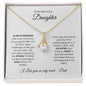 To MY Daughter Alluring Beauty Necklace.