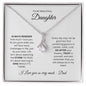 To MY Daughter Alluring Beauty Necklace.