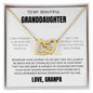 Granddaughter Interlocking Hearts Necklace.
