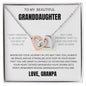 Granddaughter Interlocking Hearts Necklace.