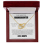Granddaughter Interlocking Hearts Necklace.