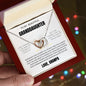 Granddaughter Interlocking Hearts Necklace.
