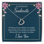 To My Soulmate Delicate Heart Necklace