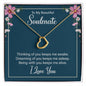 To My Soulmate Delicate Heart Necklace