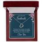 To My Soulmate Delicate Heart Necklace