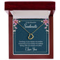 To My Soulmate Delicate Heart Necklace