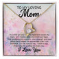Forever Love Necklace To My Loving Mom
