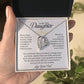 To My Daughter Forever Love Necklace