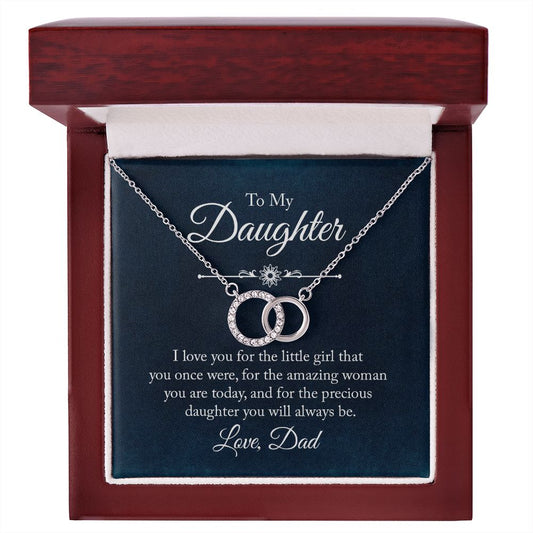 To My Daughter Perfect Pair Necklace.