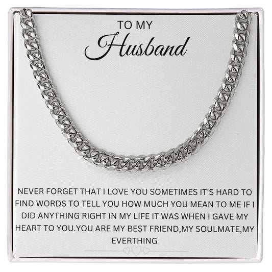 Cuban Link Chain To My Husband