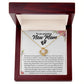 To An Amazing New Mom Love Knot Necklace.