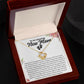 To An Amazing New Mom Love Knot Necklace.